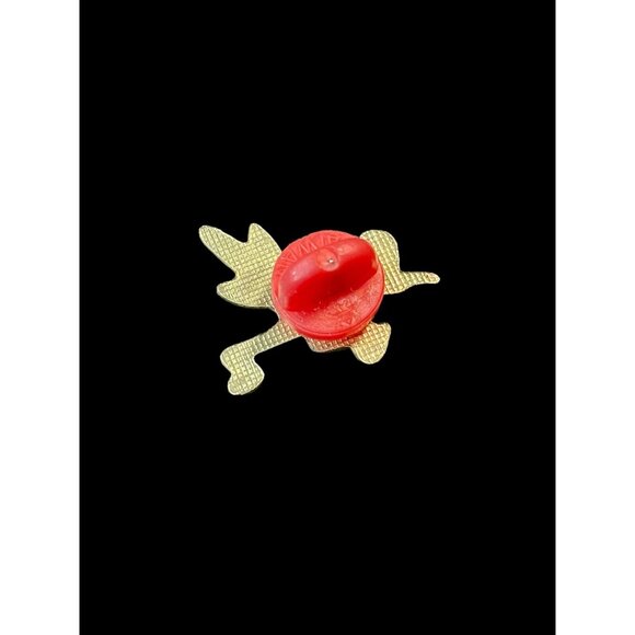 Vintage New Mexico Brown Road Runner Bird Miniature Enamel Brooch Pin - Picture 2 of 4